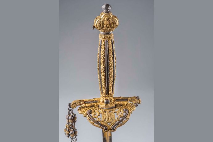 Espada labrada en oro que perteneció a Napoleón I