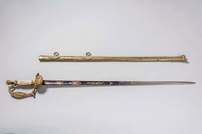 Espada que perteneció al Gral Antonio José de Sucre